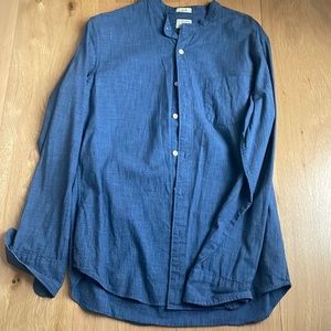 J. Crew Band Collar Button Down